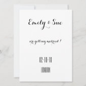 Gepersonaliseerde rustieke bloemen bruiloft uitnod kaart (Achterkant)