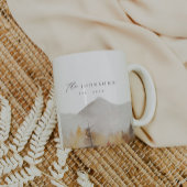 Gepersonaliseerde rustieke familienaam Mok Est Mok