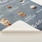 Gepersonaliseerde rustieke koffie keuze Gezellig Sherpa Deken (3/4)