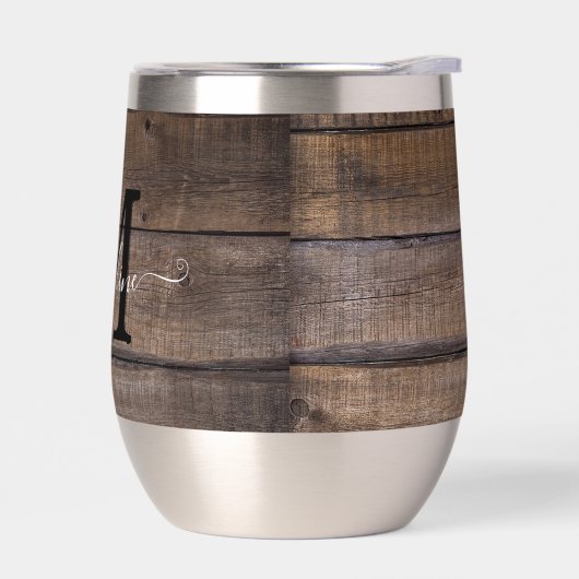 Gepersonaliseerde Rustieke Monogram Script Naam (Links)