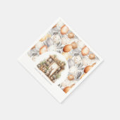 Gepersonaliseerde  rustieke Pasen Servet (Hoek)