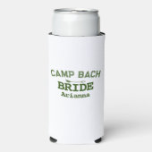 Gepersonaliseerde Rustieke Retro Camp Bach Wit Gro (Seltzer Voorkant)