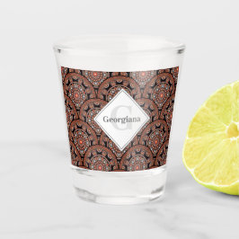 Gepersonaliseerde Safari Sunset Bohemian Mandala S Shot Glas