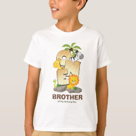 Gepersonaliseerde Safari Verjaardag Tshirt voor Br
