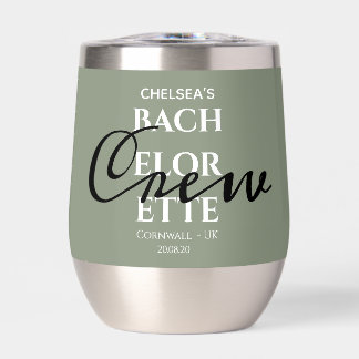 Gepersonaliseerde Sage Green Bachelorette Crew Par