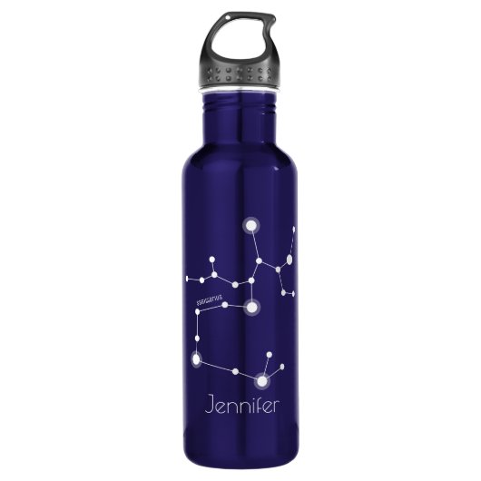 Gepersonaliseerde Sagittarius Zodiac Constellation Waterfles (Voorkant)