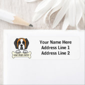 Gepersonaliseerde Saint Bernard Etiket (Insitu)