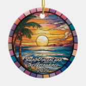 Gepersonaliseerde Saint Vincent en de Grenadines Keramisch Ornament (Voorkant)