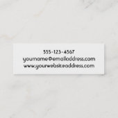 Gepersonaliseerde Samenvatting met Rood, Greens, Mini Visitekaartje (Achterkant)