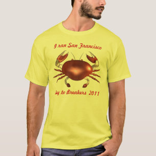Gepersonaliseerde San Francisco Bay crab door Valx T-shirt
