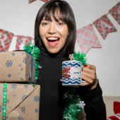 Gepersonaliseerde Santa Gift Label Mok