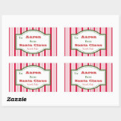 Gepersonaliseerde Santa Gift Label Stickers (Vel)