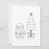 Gepersonaliseerde Santa Letter Christmas Kaart voo (Achterkant)