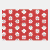 Gepersonaliseerde Santa North Pole Express Inpakpapier Vel (Voorkant 2)