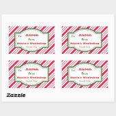 Gepersonaliseerde Santa's Workshop Gift Label Stic (Vel)
