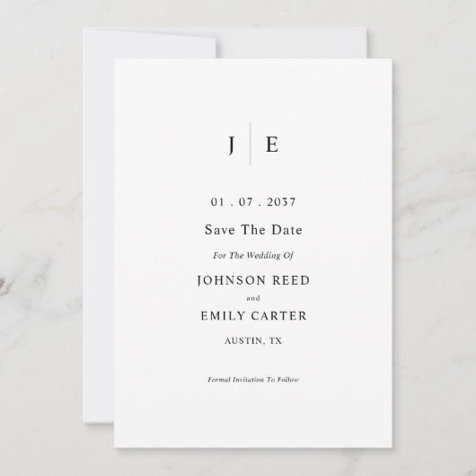 Gepersonaliseerde save the date (Voorkant)