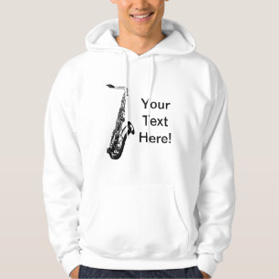 Gepersonaliseerde saxofoon hoodie