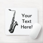 Gepersonaliseerde saxofoon muismat (Met muis)