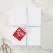 Gepersonaliseerde Scandinavische dieren cadeau Lab Cadeaulabel (Met Touw)