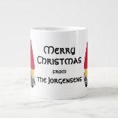 Gepersonaliseerde Scandinavische Nisse Extra Grote Beker (Voorkant)