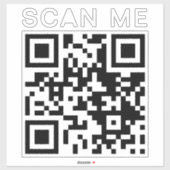 Gepersonaliseerde Scannable QR Code Website Betaal Sticker (Vel)