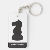 Gepersonaliseerde schaakstukken Bishop en Knight Sleutelhanger (achterkant)