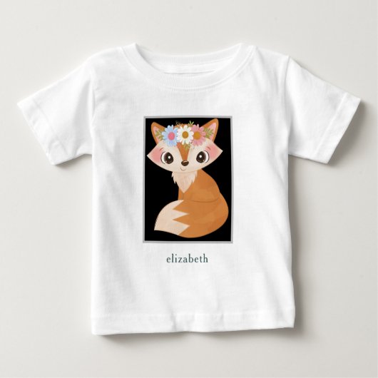 Gepersonaliseerde Schattige Baby Fox (Voorkant)