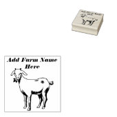 Gepersonaliseerde schattige geit Boerderij stempel (Gestempeld)