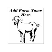 Gepersonaliseerde schattige geit Boerderij stempel (Afrduk)