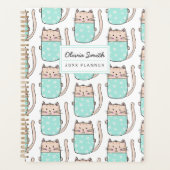 Gepersonaliseerde schattige kat planner (Voorkant)
