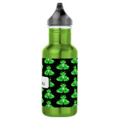 Gepersonaliseerde schattige kikker | Naam in Hart Waterfles (Rechts)