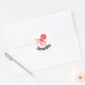 Gepersonaliseerde schattige sticker / zeehond clas (Envelop)