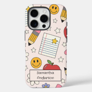 Gepersonaliseerde Schattige Terug naar school   Vo iPhone 16 Pro Hoesje