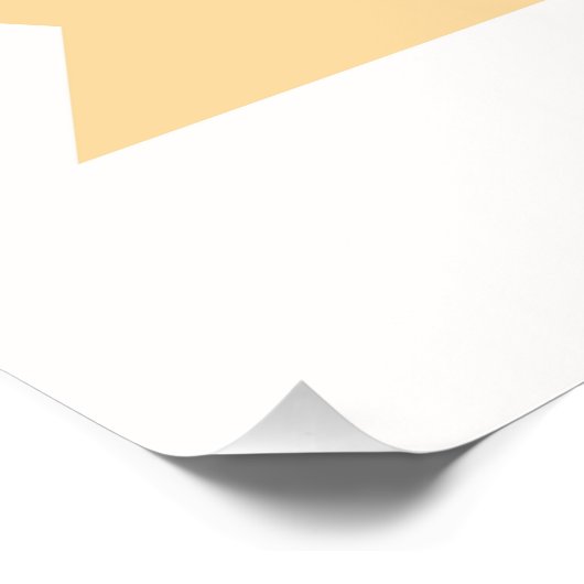 Gepersonaliseerde schattige vossenkwekerij perfect poster (Hoek)