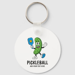 Gepersonaliseerde Schattigee augurk spelen Pickleb Sleutelhanger