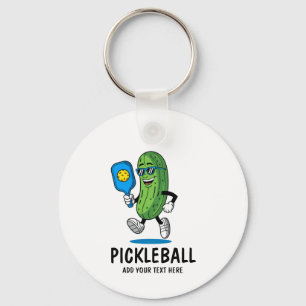 Gepersonaliseerde Schattigee augurk spelen Pickleb Sleutelhanger