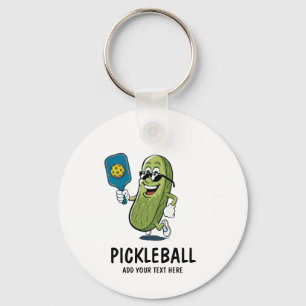 Gepersonaliseerde Schattigee augurk spelen Pickleb Sleutelhanger
