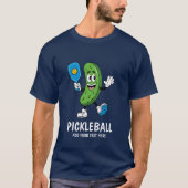 Gepersonaliseerde Schattigee augurk spelen Pickleb T-shirt (Voorkant)