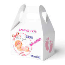 Gepersonaliseerde Schattigee Baby shower gunstboxe