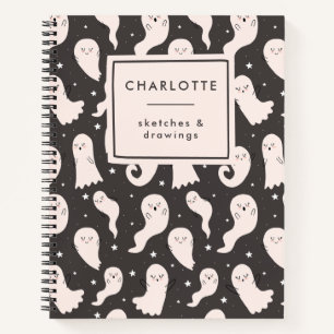 Gepersonaliseerde Schattigee Cartoon Halloween Spo Notitieboek