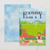 Gepersonaliseerde Schattigee Cat-Tage Picknick Ver (Voorkant / Achterkant)