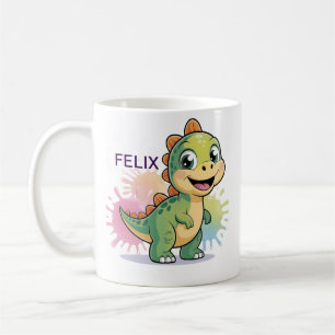 Gepersonaliseerde Schattigee Dinosaurus Mok – Cust