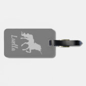 Gepersonaliseerde Schattigee eenhoorn Bagagelabel (Achterkant horizontaal)