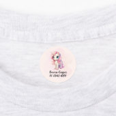 Gepersonaliseerde Schattigee eenhoorn, naam, telef Labels (Aangebracht)