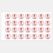 Gepersonaliseerde Schattigee eenhoorn, naam, telef Labels (Vel)