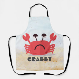 Gepersonaliseerde Schattigee en eenvoudige Crabby Schort