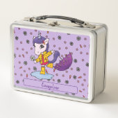 Gepersonaliseerde Schattigee en eenvoudige Paarse (Voorkant)