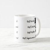 Gepersonaliseerde Schattigee en elegante hartkunst Koffiemok (Voorkant rechts)