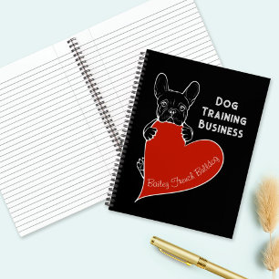 Gepersonaliseerde Schattigee Frenchie Dog met een  Notitieboek