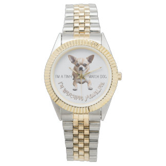 Gepersonaliseerde Schattigee Grappige Chihuahua Ho Horloge